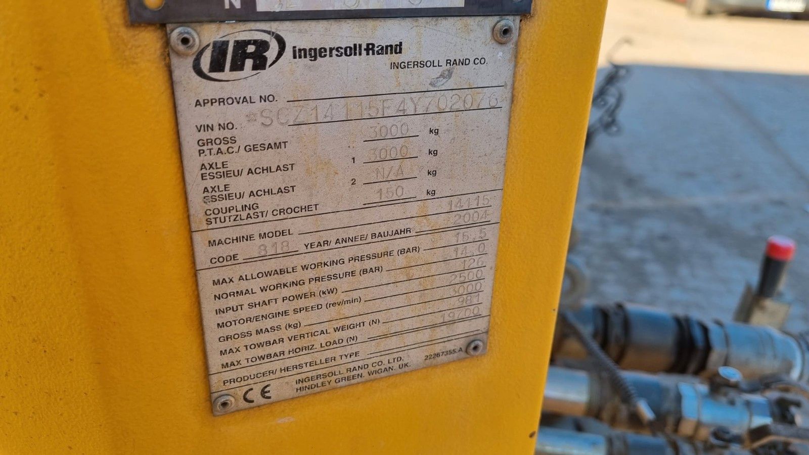 Fahrzeugabbildung Andere Ingersollrand 14115 / 15,5 Bar / Kompressor /