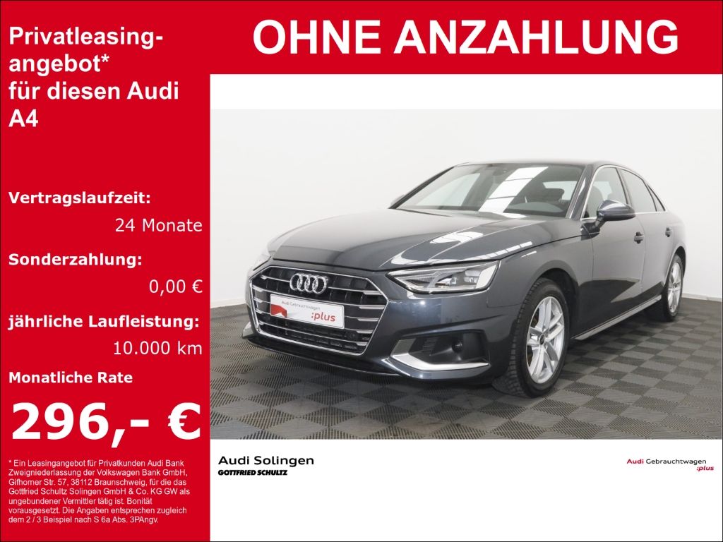 Audi A4 Lim. 35 TDI advanced Anschlussgarantie 3 Jahr
