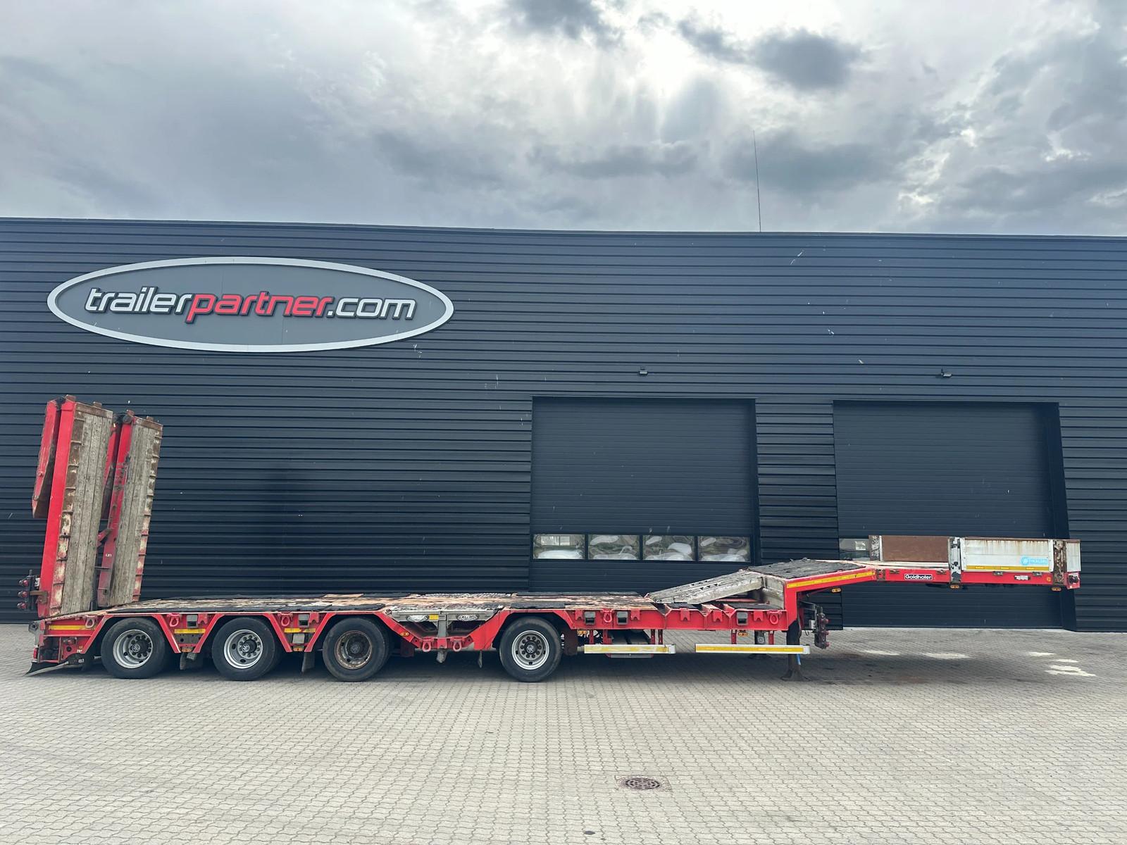 Goldhofer 4 achs tieflader / zwangsgelenkt