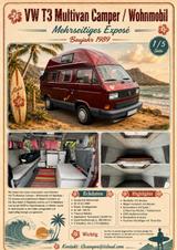 Volkswagen T3 Multivan Magnum Camper BJ 1989 - rote Volkswagen T3 Multivan
