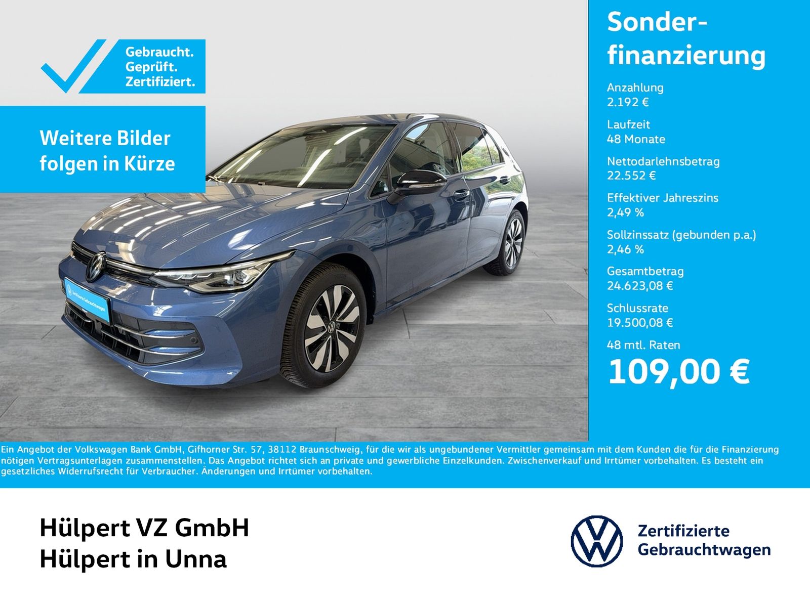 Volkswagen Golf VIII 1.5 eTSI GOAL AHK CAM ACC NAVI LED foto 1