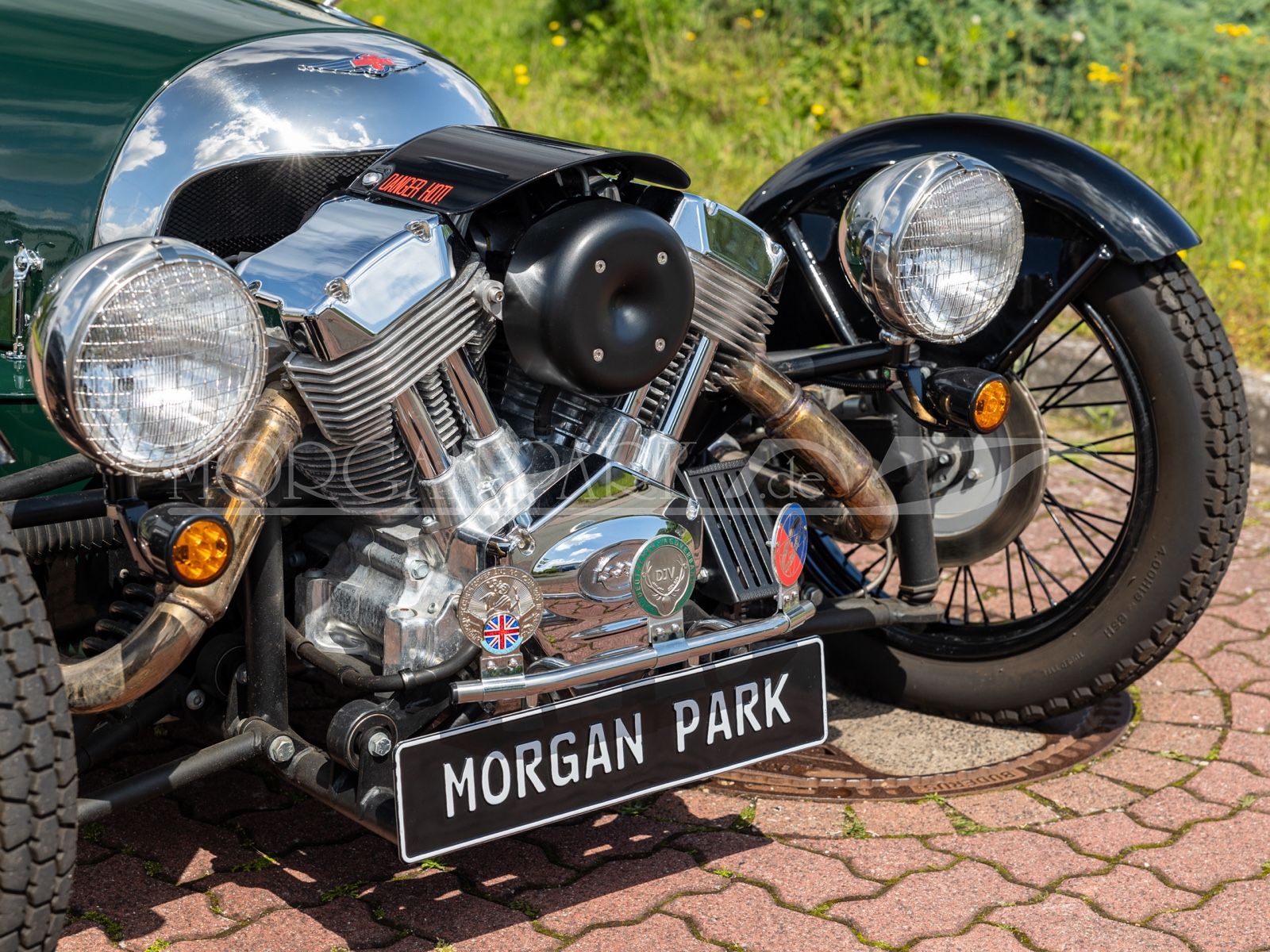 Fahrzeugabbildung Morgan 3 Wheeler *Sport Green / Honey / 110 Years*