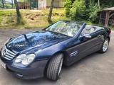Mercedes-Benz SL 500 - SCHECKHEFT  - blaue Mercedes-Benz SL 500
