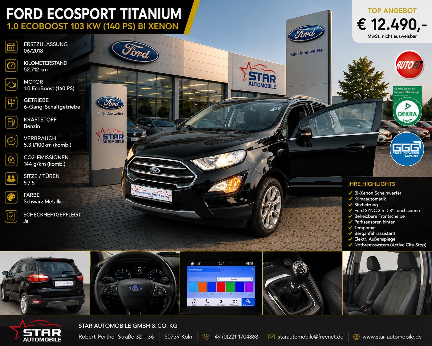 Ford EcoSport Titanium 1.0 EcoBoost Bi Xenon Winter P
