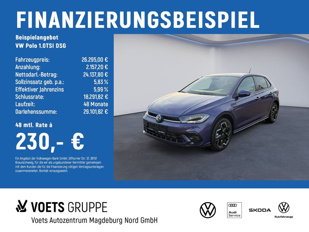 Polo 1.0TSI DSG R-Line LED+NAVI+RFK+ACC+DAB+