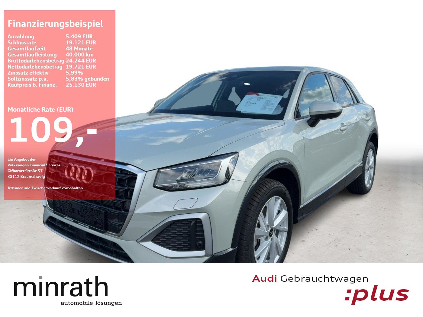 Audi Q2 35 TFSI advanced APP+VIRT+LED+PDC+Facelift