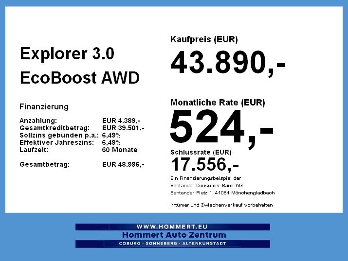 Ford Explorer 3.0 EcoBoost AWD ST-Line *ACC*Pano*