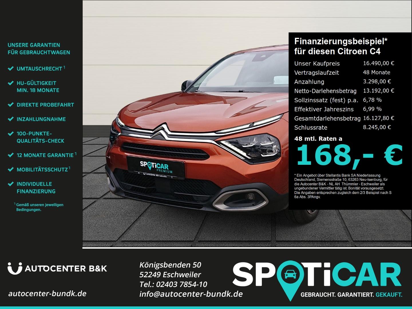 Citroën C4 PureTech 130 EAT8 SHINE SHZ Keyless Navi