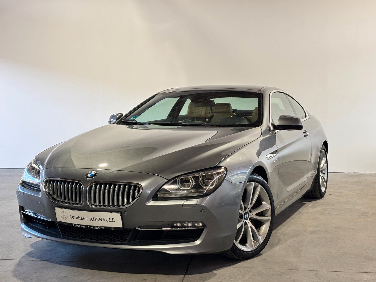 BMW 650i F13 xDrive Coupé V8 408 ch • BMW Individual • Cuir beige • Head-up • Toit pano • 19"