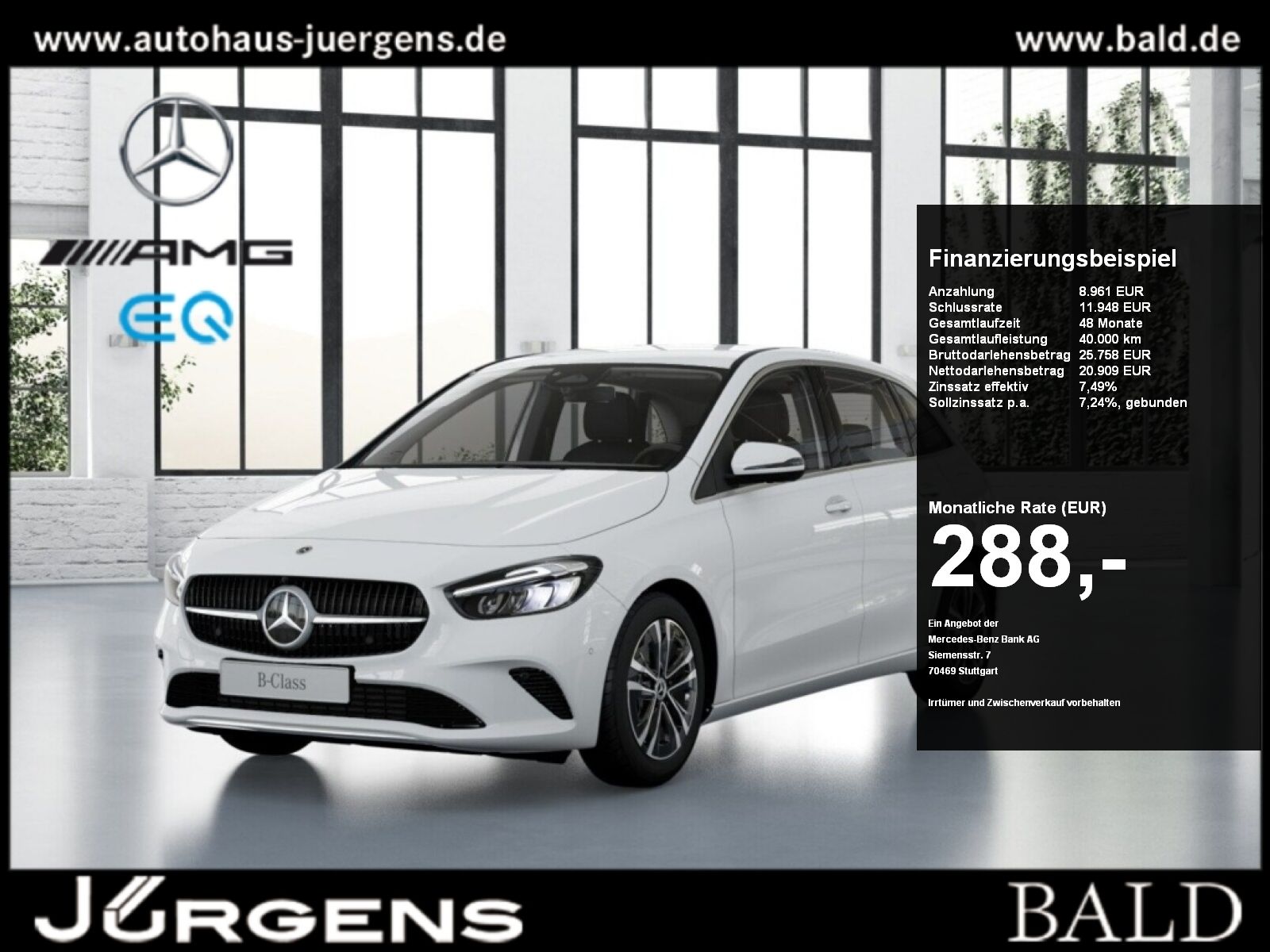 MERCEDES-BENZ B 180 Progressive+Cam+LED+Navi+Wide+Winter+PTS