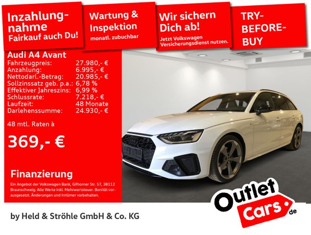 Audi A4 Avant S line 35 TDI S tronic NAV+ R-KAM LED