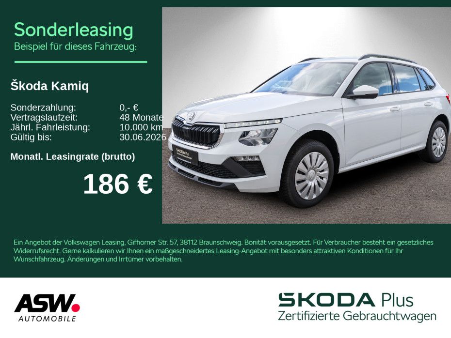 Skoda Kamiq Essence 1.0 TSI LED PDC SHZ GRA SmartLink
