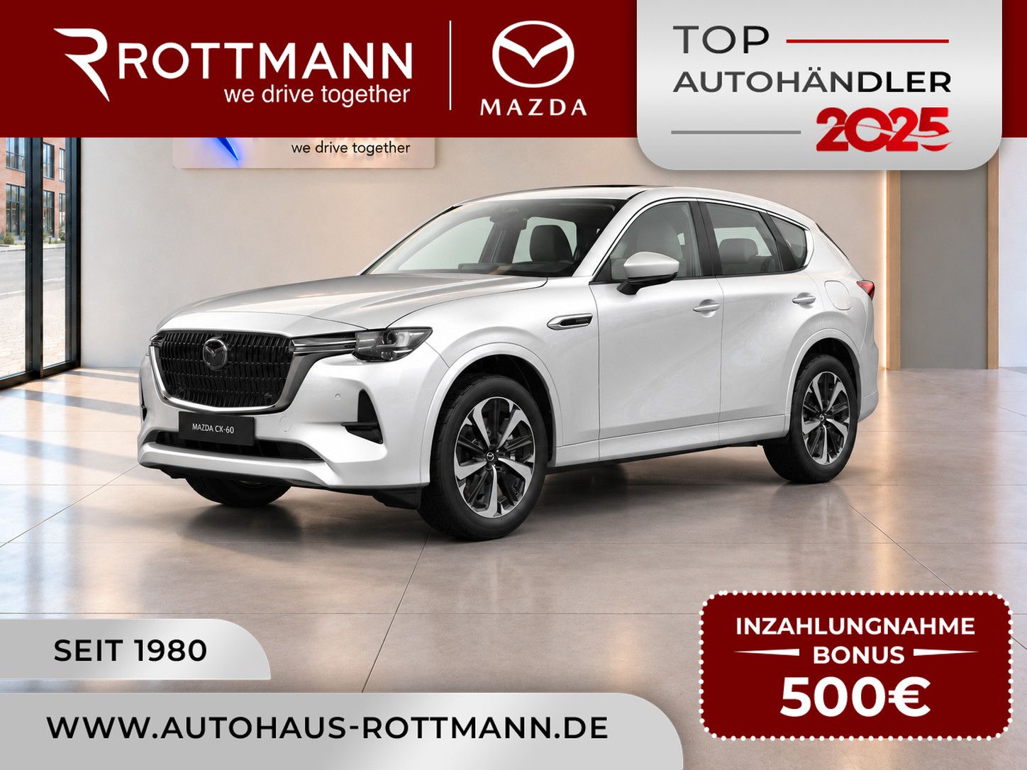 Mazda CX-60 2027 eSKYACTIV D 200ps Aut. Takumi Leder-W