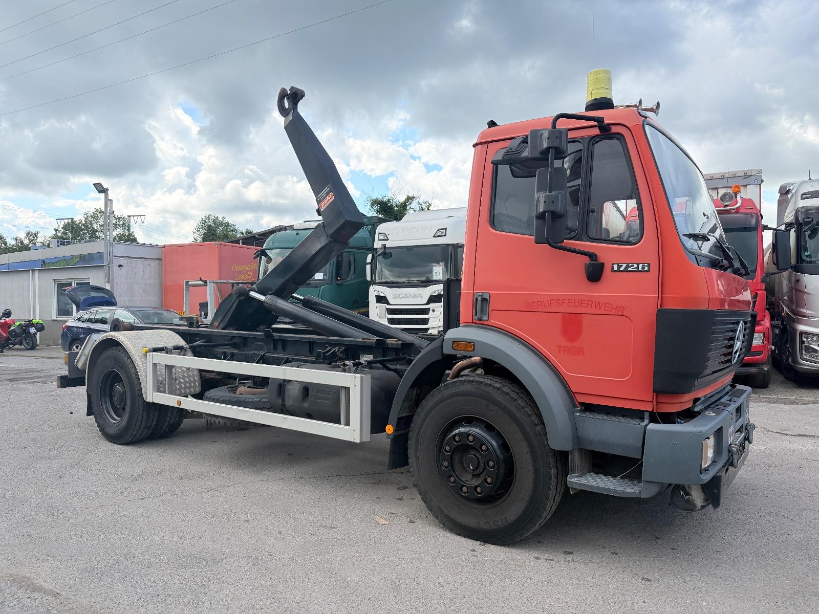 Mercedes-Benz SK 1729/V8/Abroller/ex.Feuerwehr/40TKM/TÜV/Knick