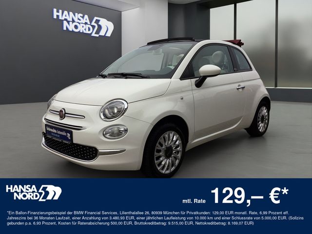 Fiat 500C Lounge S&S LEDERLENKRAD KLIMA PDC FSE 15"