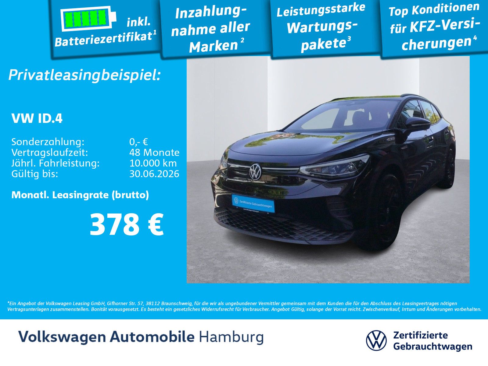 Volkswagen ID.4 Pro Performance Kamera Sitzheizung CarPlay