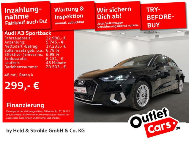 Audi A3 Sportback advanced 40 TFSI e S tronic R-KAM