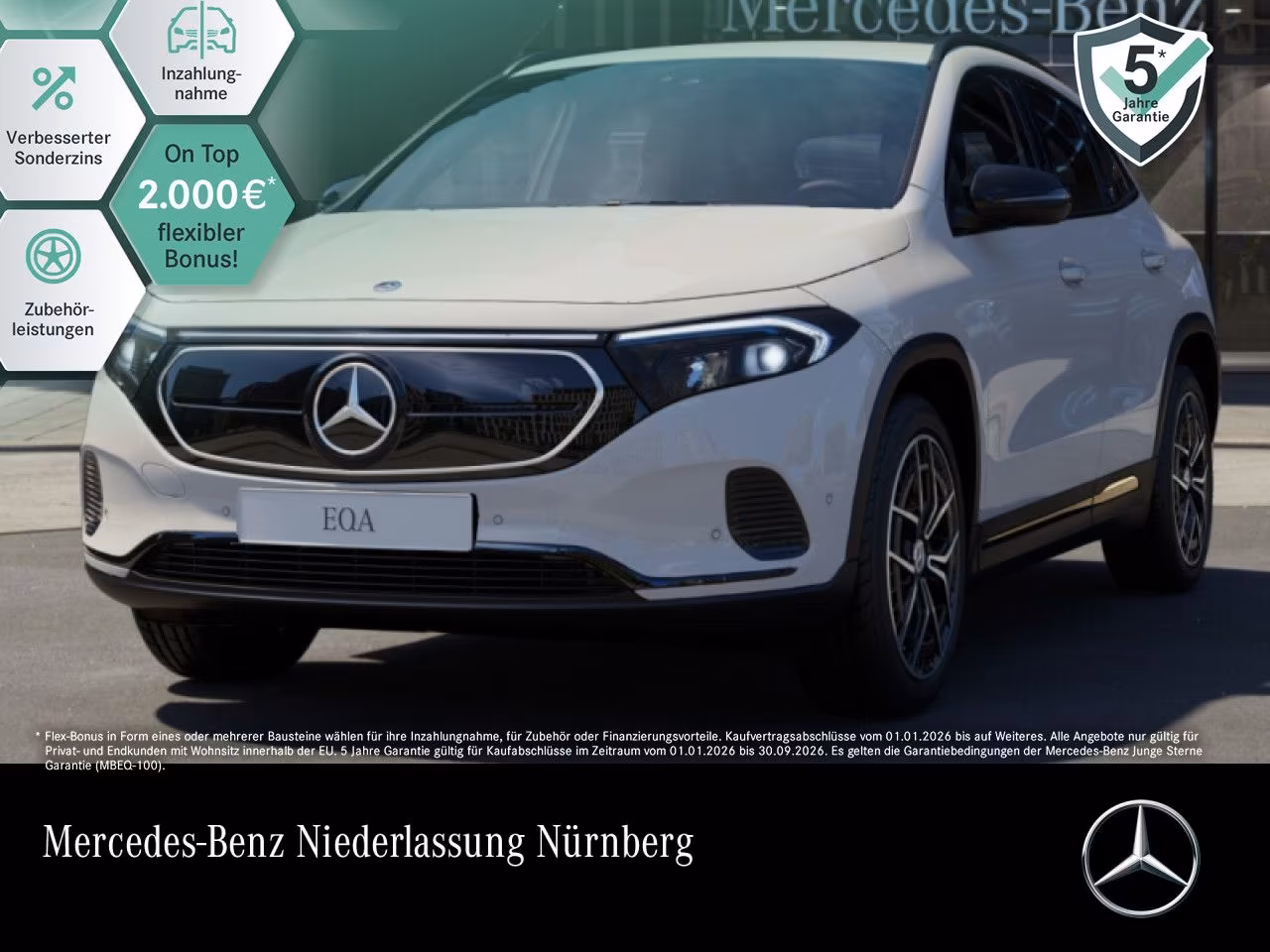 Mercedes-Benz EQA 300 4M Progressive/Night/LED/Kamera/Volldig