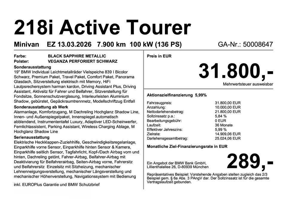 BMW 218i Active Tourer Steptronic DCT Panorama imagem 3
