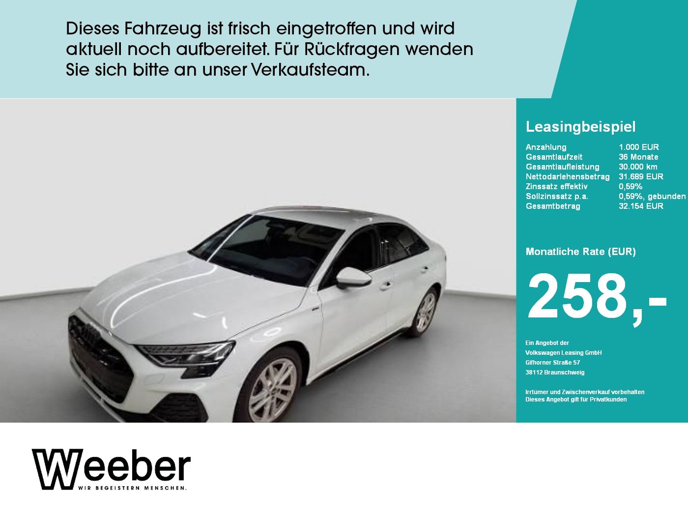 Audi A3 Limousine S line *AHK*NAVI*KAMERA*BLACKSTYLE*