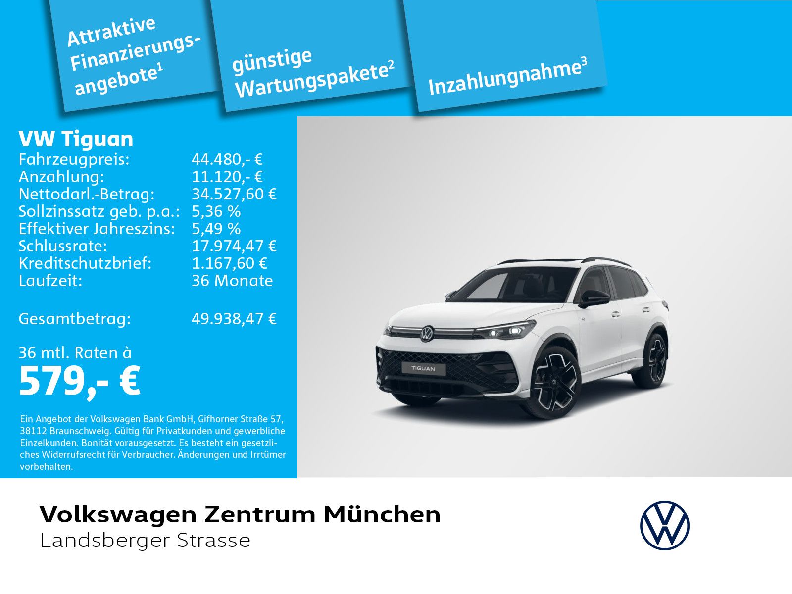 Volkswagen Tiguan R-Line 2.0 TDI BlackStyle 4Motion AHK ACC
