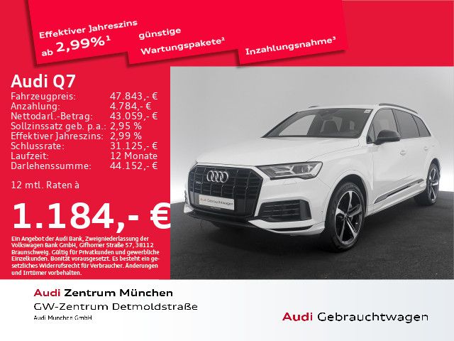 Audi Q7 55 TFSI e qu. tiptr. S line Virtual/HuD/Navi+