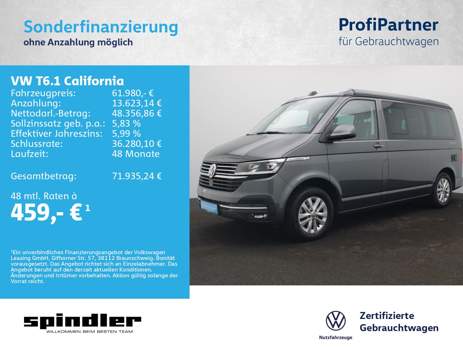 Volkswagen T6.1 California Ocean DSG / Standh, Markise, AHK