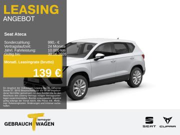 Seat Leasingangebot: Seat Ateca 1.5 TSI STYLE NAVI+ SIDE-ASSIST eKLAPPE 36
