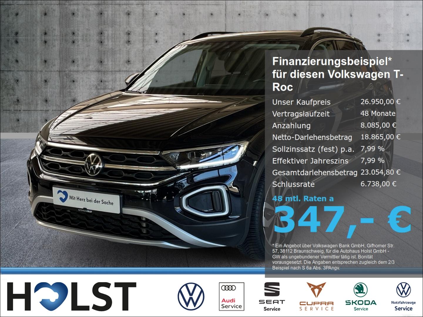 Volkswagen T-Roc 2.0TDI DSG Style, STANDHZ. NAV, SHZ