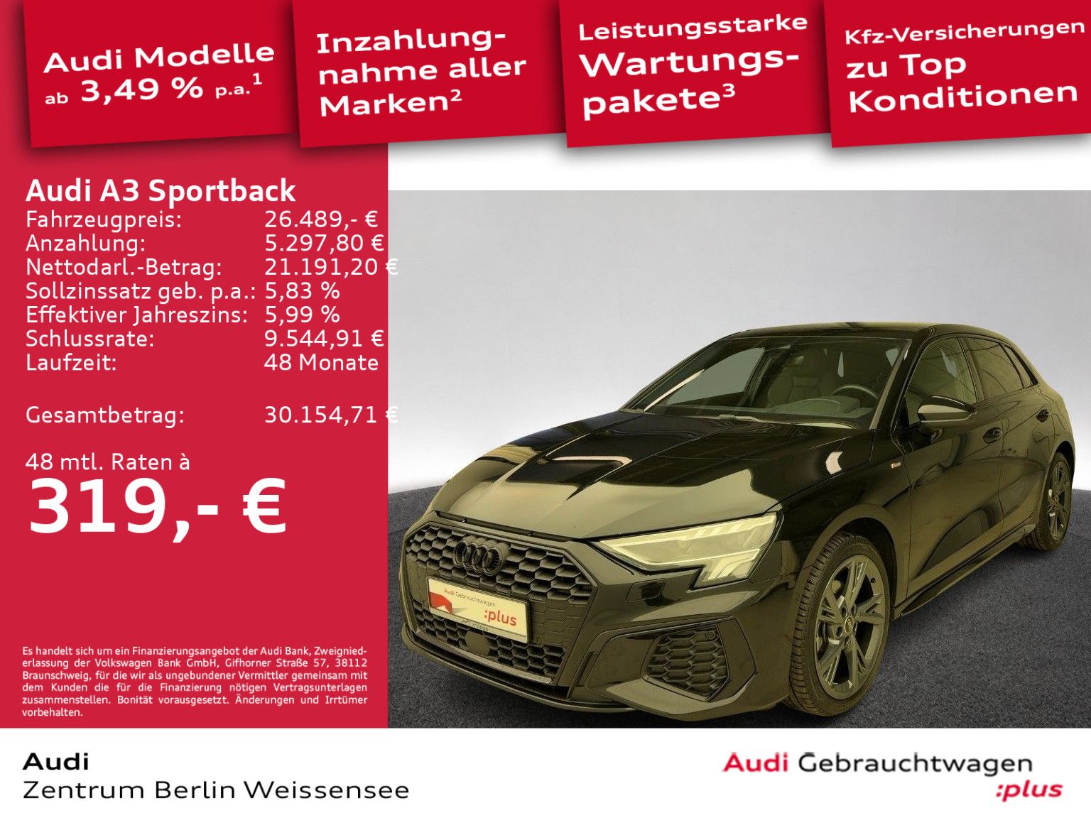Audi A3 Sportback 35 TFSI S-TRO*S-LINE*LED*SOUND*GRA* imagem 2