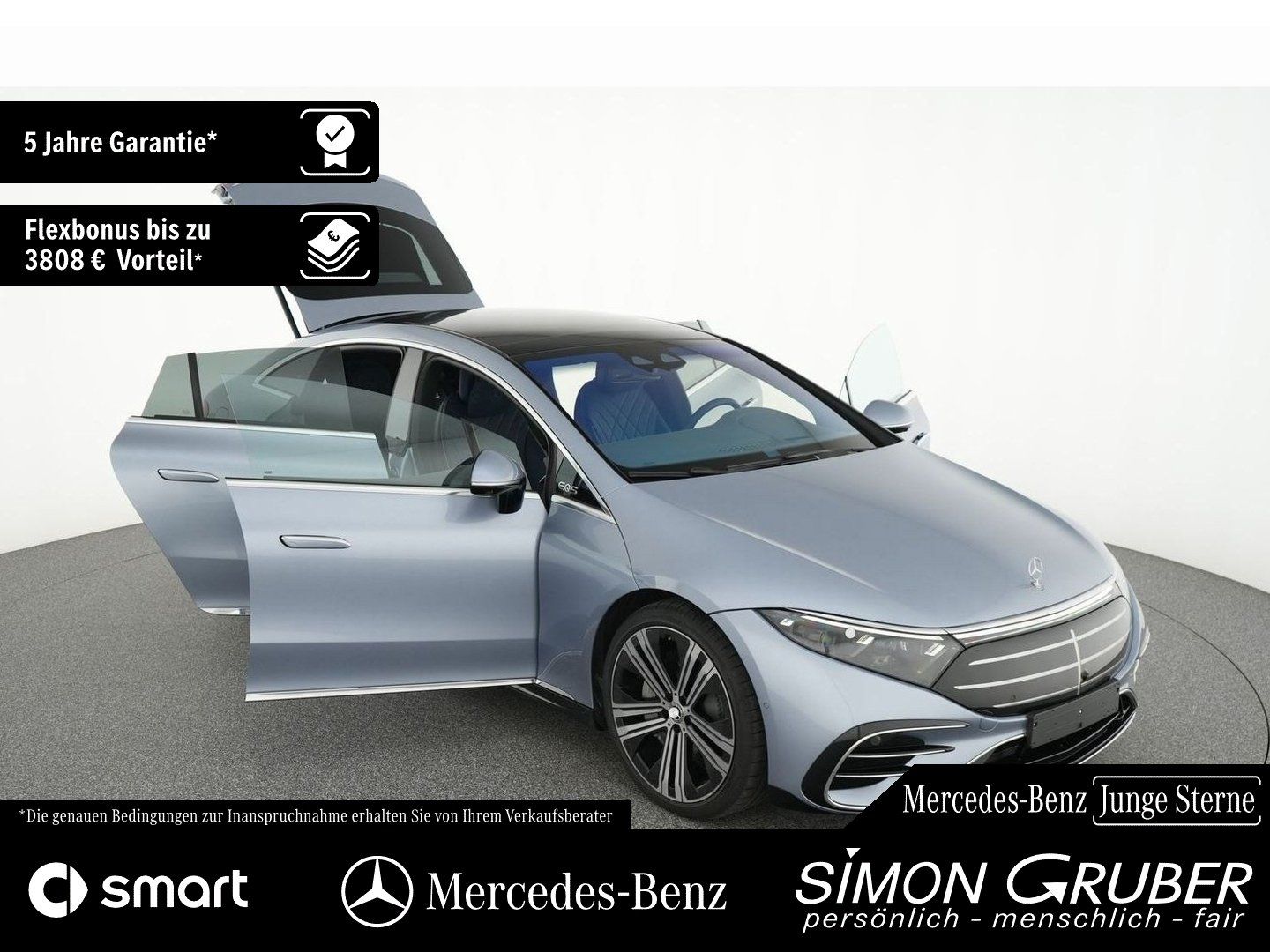 Fahrzeugabbildung Mercedes-Benz EQS 450+ AMG Manufaktur Leder 4*Massage 118kwh