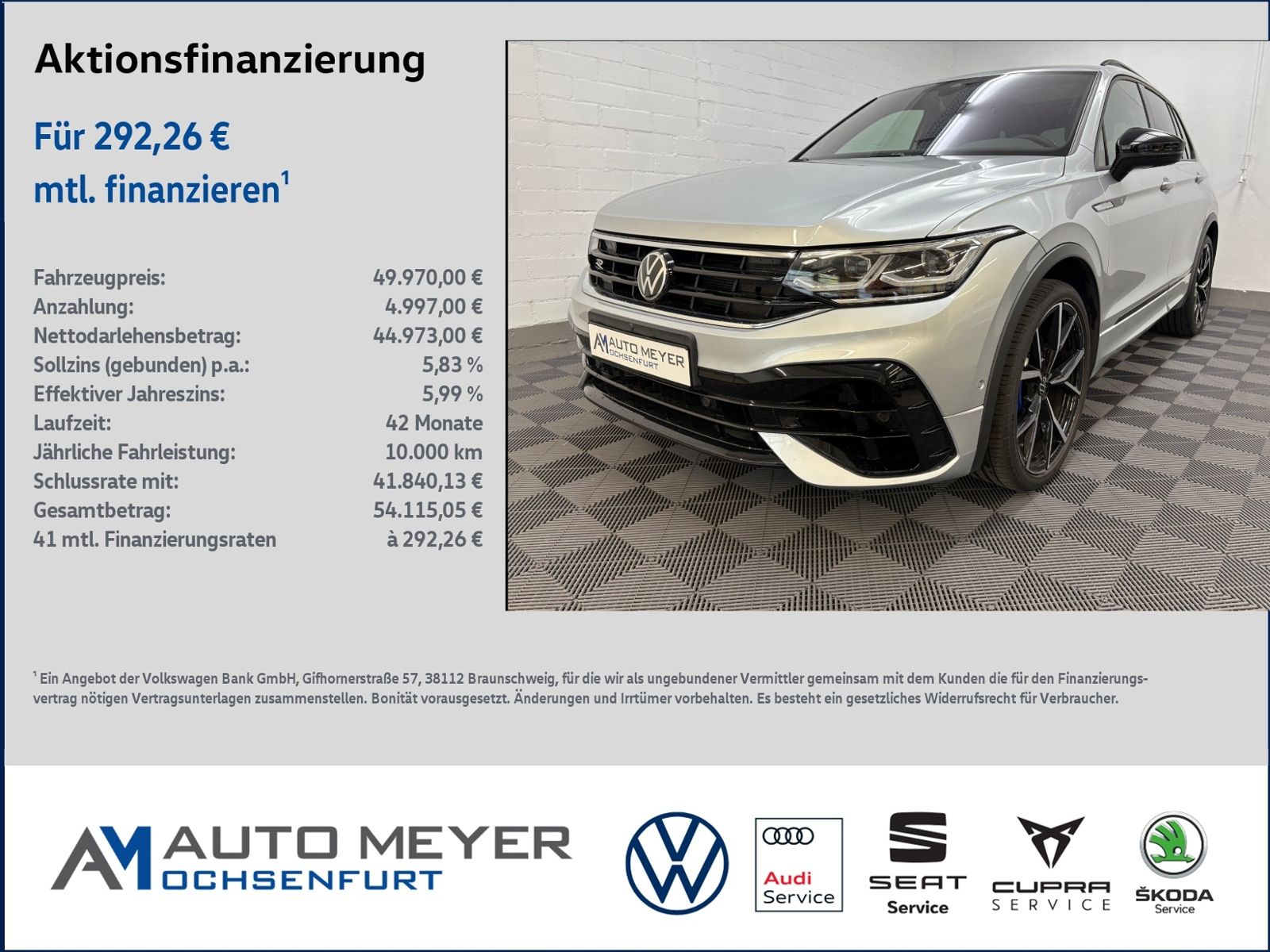 Volkswagen Tiguan R AKRAPOVIC Anlage VOLLAUSSTATTUNG