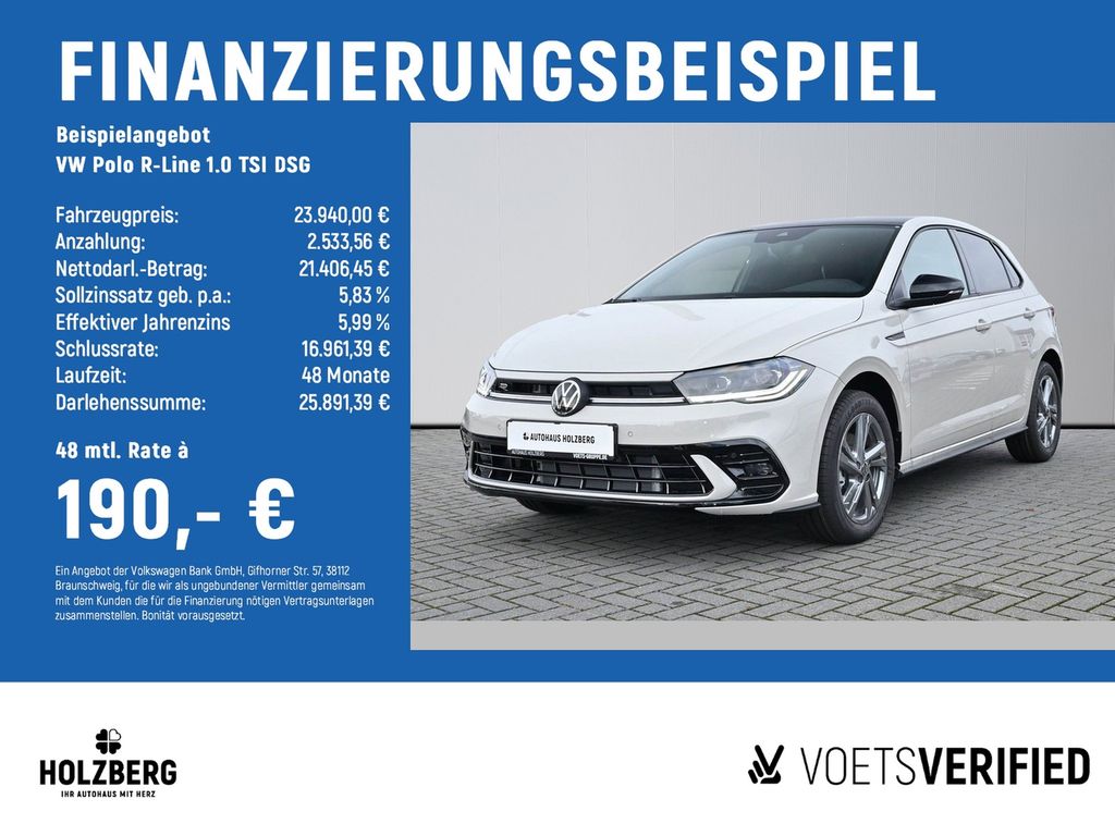 Polo R-Line 1.0 TSI DSG ROOF PACK+IQ.DRIVE