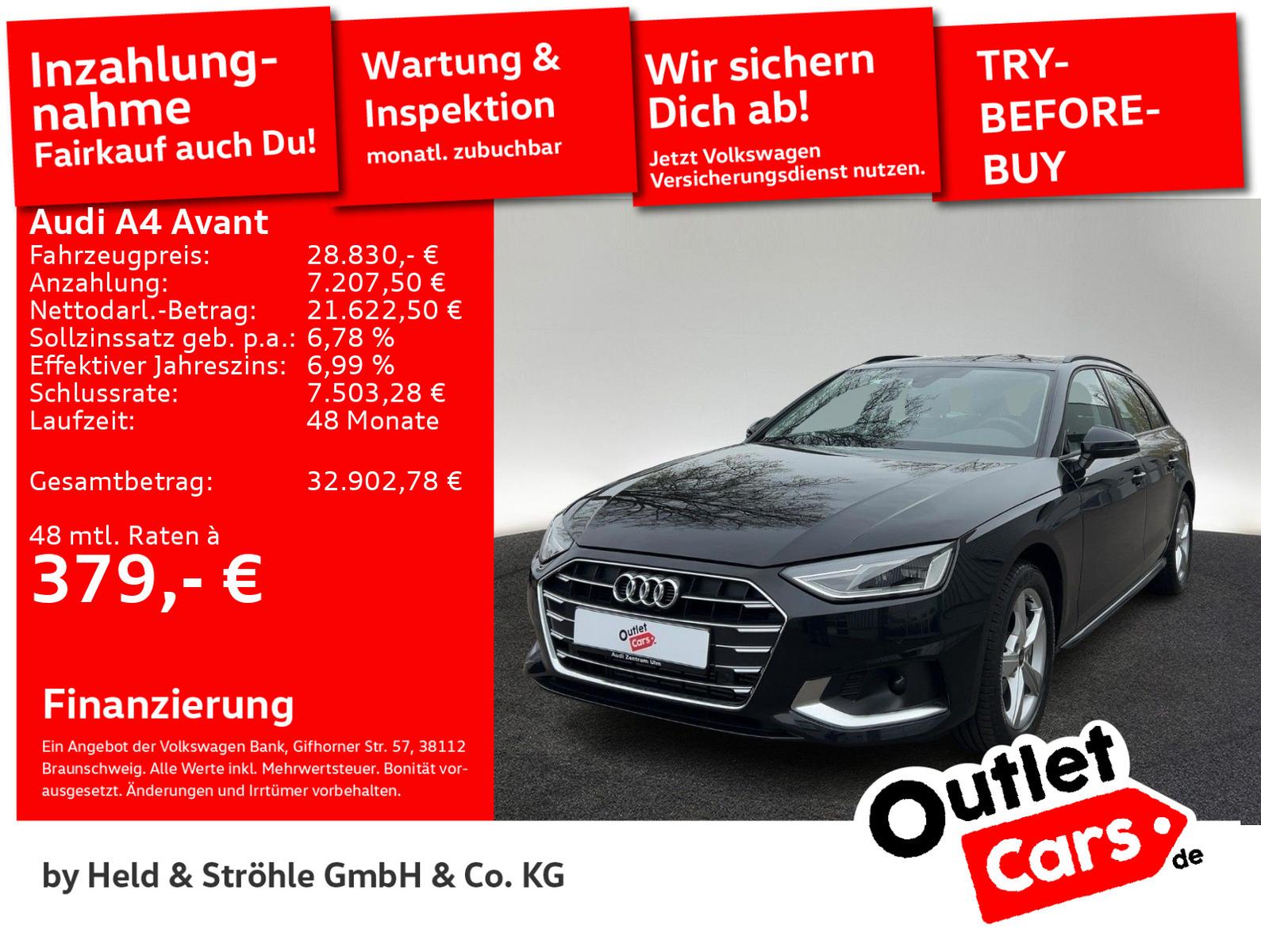 Audi A4 Avant advanced 40 TFSI AHK LED NAVI R-KAM