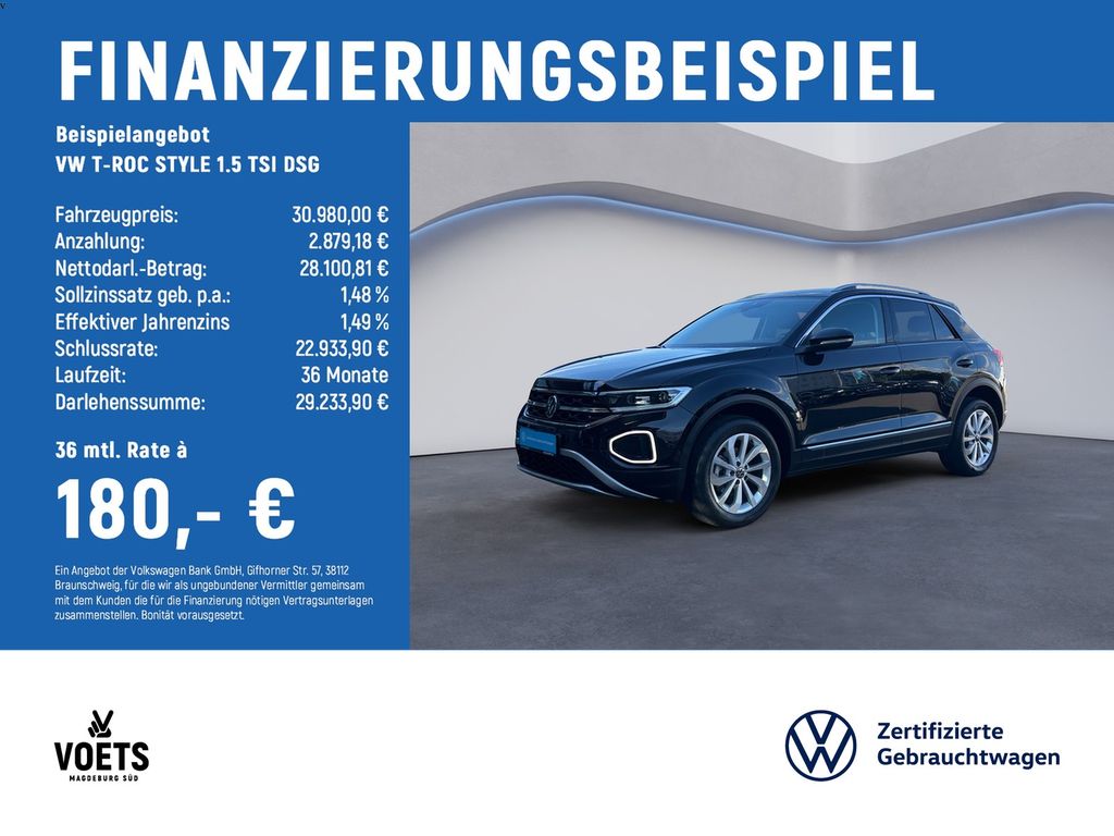 T-ROC STYLE 1.5 TSI DSG LED PLUS+NAVI+AHK+STANDH