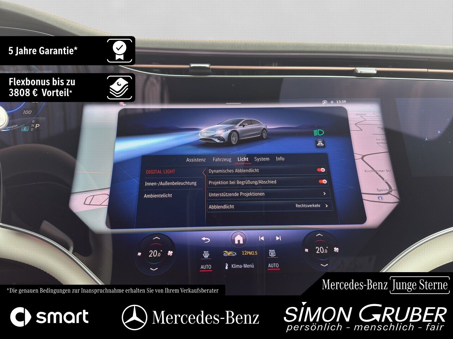 Fahrzeugabbildung Mercedes-Benz EQS 450+ Manufaktur Leder tiefweiss!!! Mod 2025