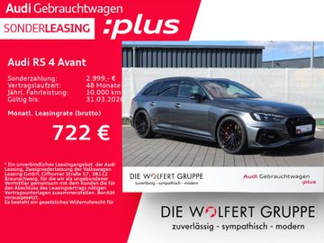 Audi Leasingangebot: Audi RS 4 Avant RS-SPORTABGASANLAGE*PANO*B&O*ACC*360°