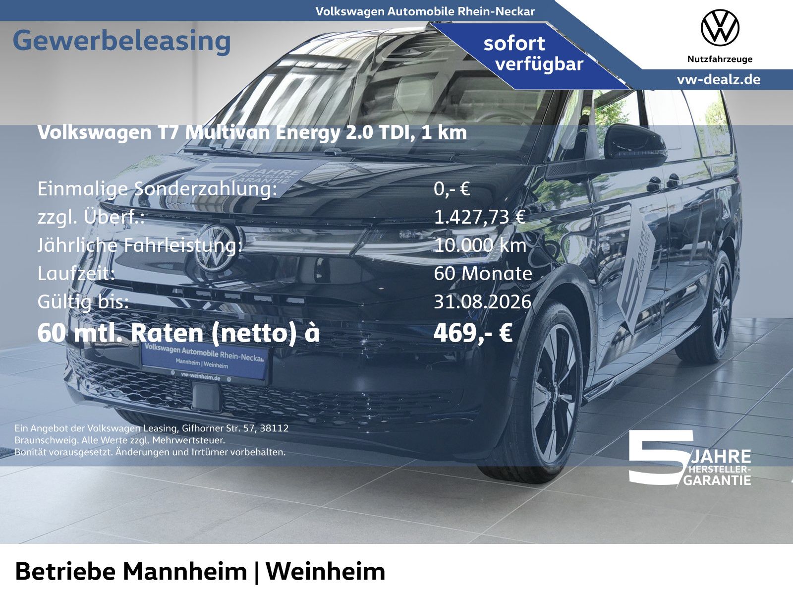 Volkswagen Multivan Energy 2.0 TDI DSG Klima NAVI AHK LED