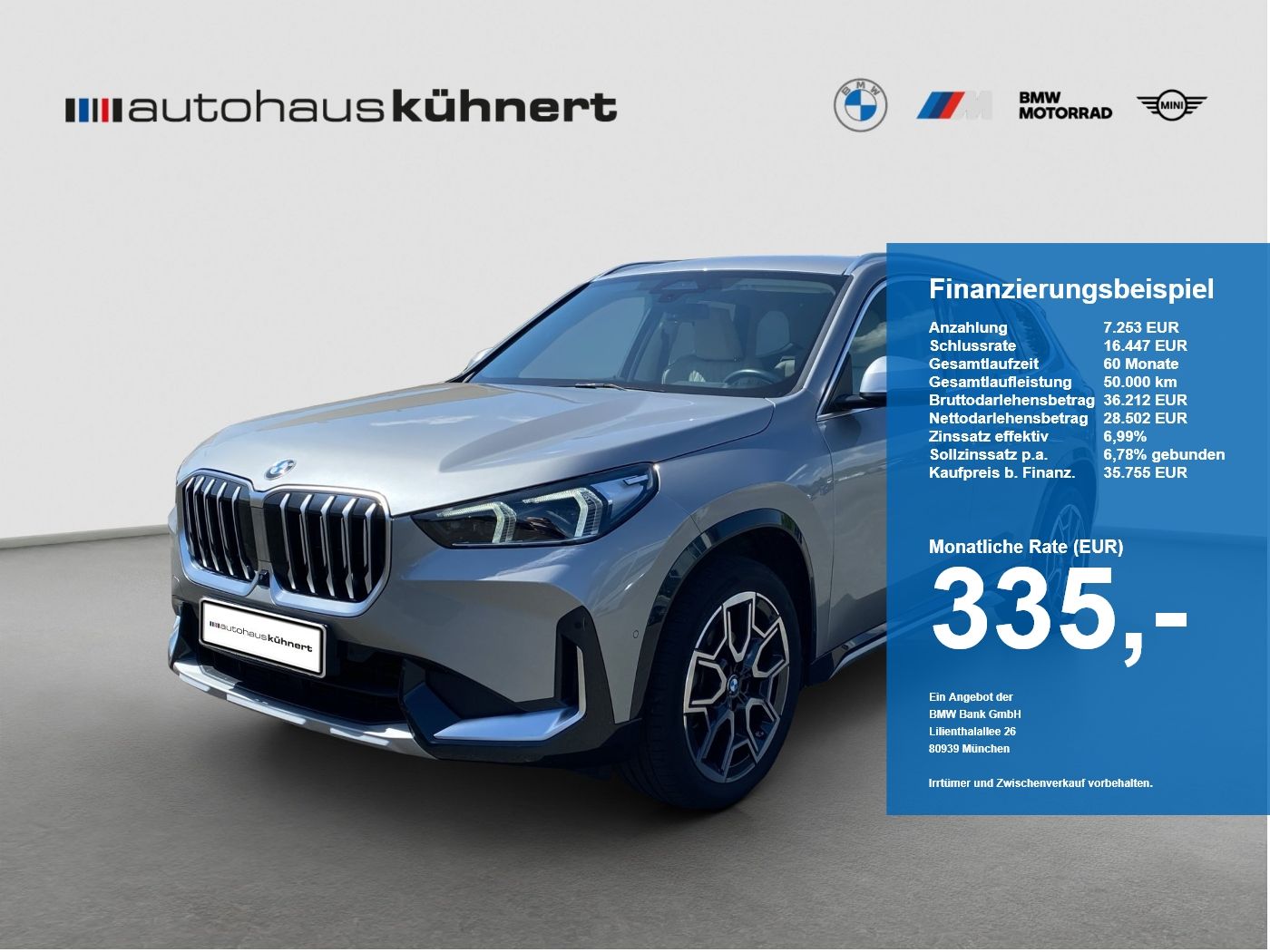 BMW X1 xDrive 20d xLine LED ACC SpurAss 360° HUD