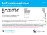 Audi Q3 Sportback S-LINE 40 TFSI S-tr. NAVI KAMERA AC - Audi: TFSI