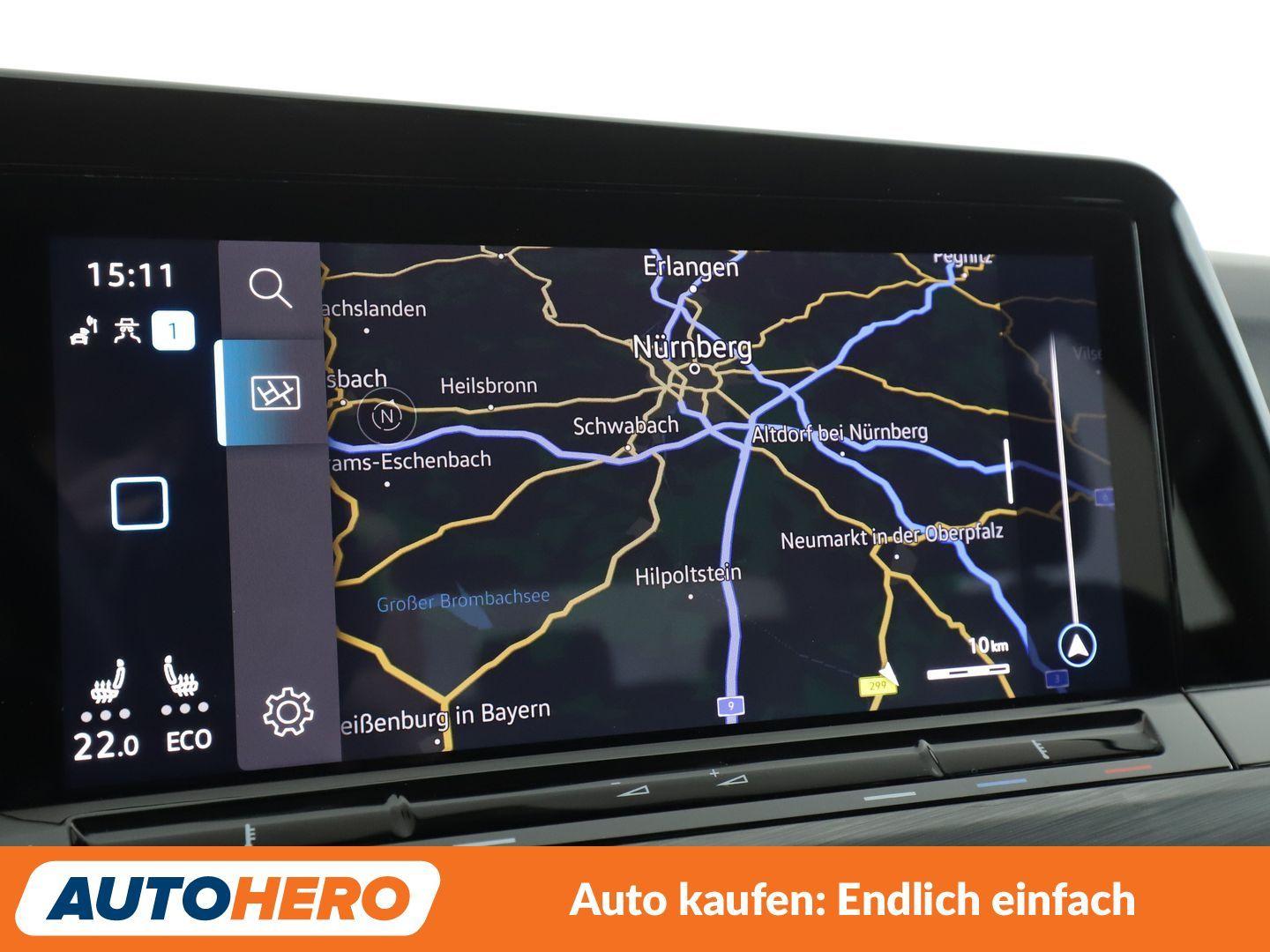 Volkswagen Golf VIII 1.4 eHybrid Style Aut.*NAV*LED*ACC*CAM, миниатюра 20
