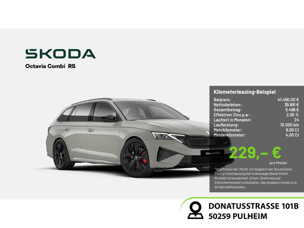 Skoda Octavia Combi 2.0 TSI RS HUD MATRIX-LED AHK PANO