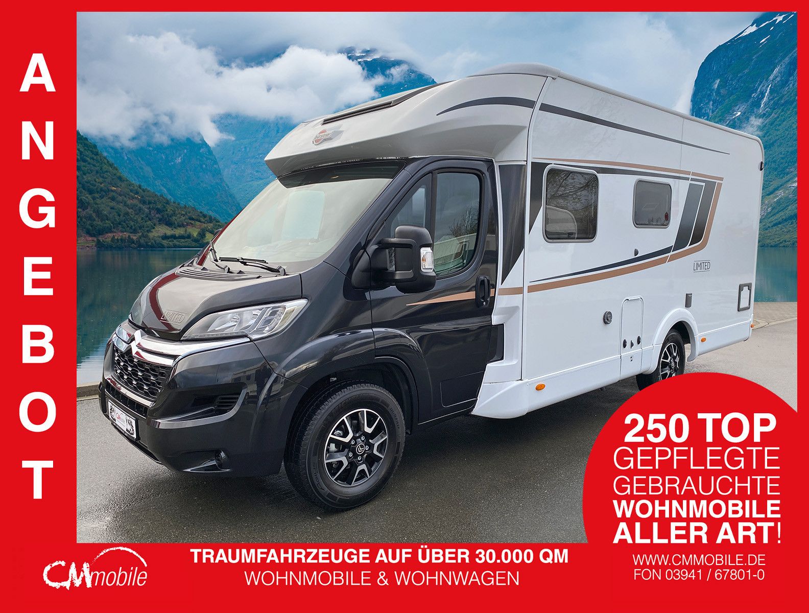 Bürstner
 T 660 Limited - 165 PS - Hub&Festbett -
