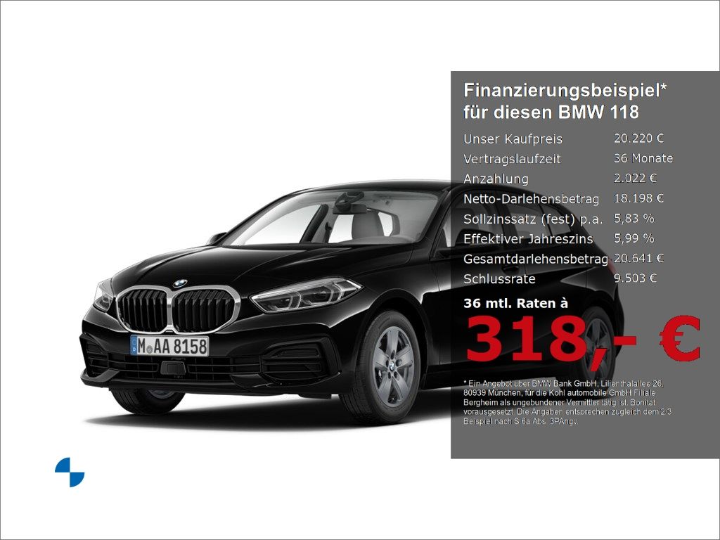 BMW 118 i Advantage Sitzheizung Klimaautomatik Parki