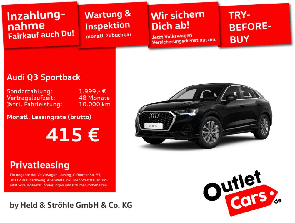 Q3 Sportback 45 TFSI e APP LED NAVI+ SHZ VIRTUAL