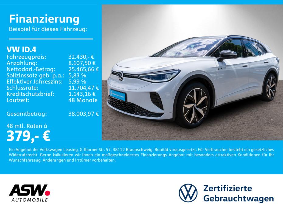 Volkswagen ID.4 GTX 4MOTION Navi RFK Wärmepumpe PANO AHK