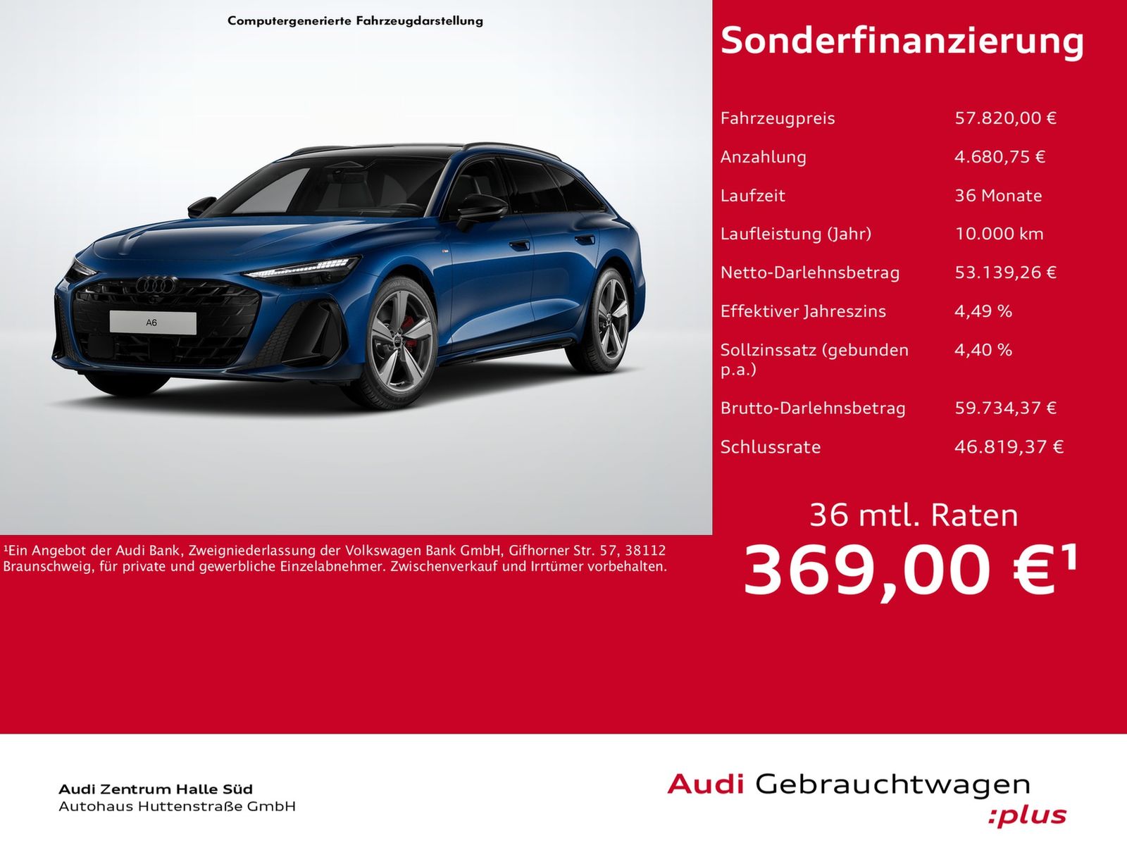 Audi A6 Avant TFSI qu 2x S line MATRIX HuD B&O PANO A