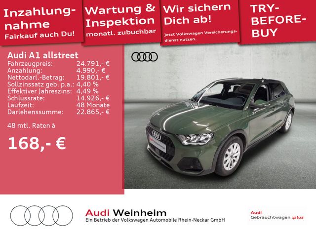 Audi A1 allstreet 30 TFSI S-Tronic Black-Paket Einpar