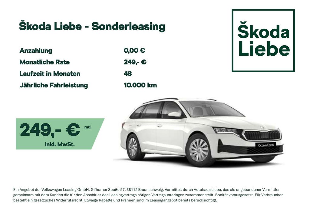 Skoda OCTAVIA COMBI 1.5eTSI DSG ÜBER 5.000€ NACHLASS
