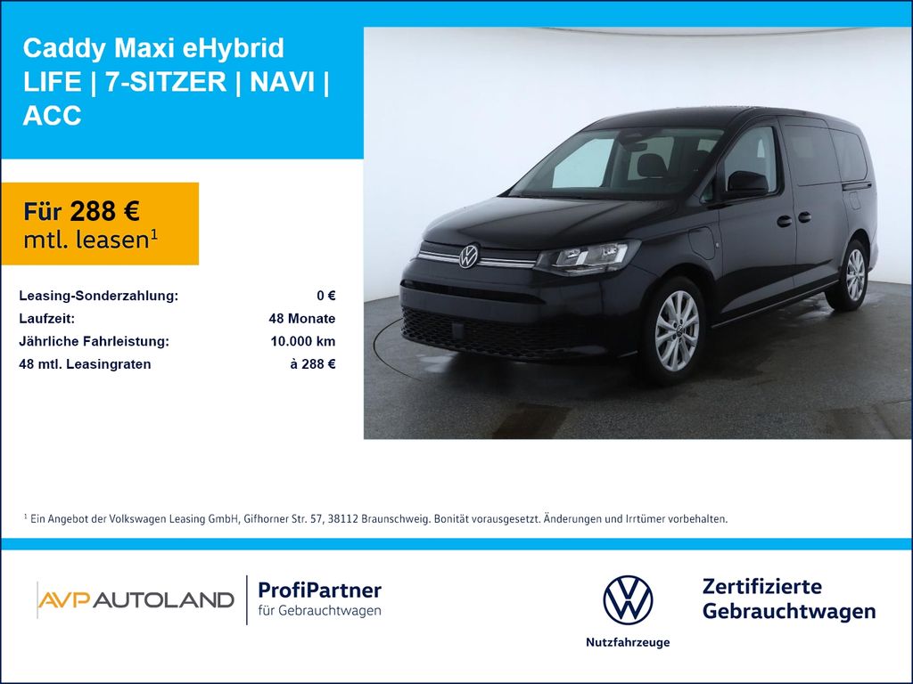 Volkswagen Caddy Maxi eHybrid LIFE | 7-SITZER | NAVI | ACC
